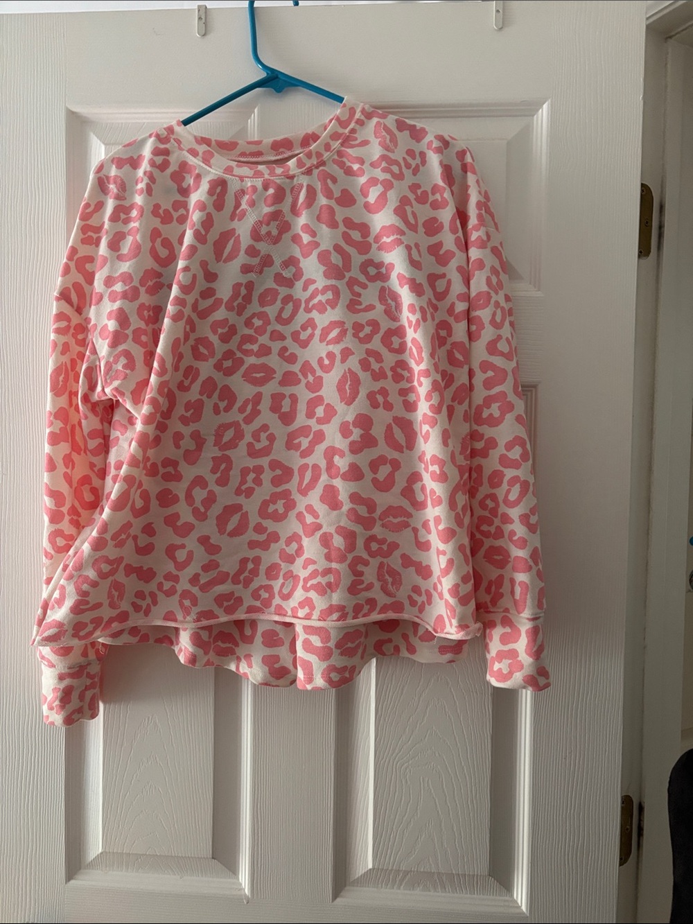 Grayson Threads Pink Leopard Print Pajama Top